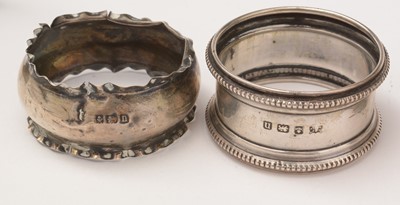Lot 37 - A group of silver and other items