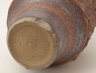 Lot 603 - Three earthenware vases by Michael Whittaker White.