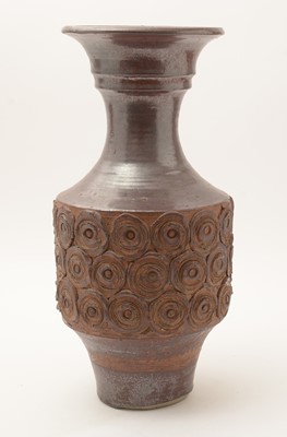 Lot 603 - Three earthenware vases by Michael Whittaker White.