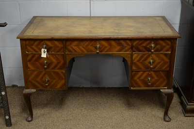 Lot 64 - A walnut writing desk c1930