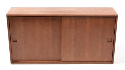 Lot 638 - Attributed to G-Plan: a wall-mounted teak bookcase/cabinet.