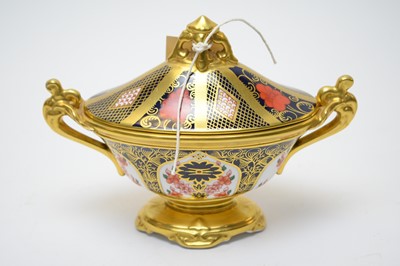 Lot 429 - Royal Crown Derby Imari pattern dish and cover.