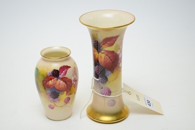 Lot 430 - Two Royal Worcester vases.