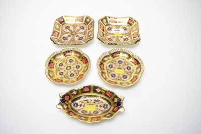 Lot 440 - Royal Crown Derby Imari pattern dishes, various.