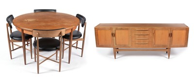 Lot 660 - Victor B. Wilkins for G-Plan: a teak 'Fresco' dining room suite.