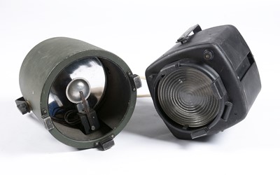 Lot 612 - Two vintage stage lights.