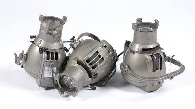 Lot 613 - Three vintage stage lights.