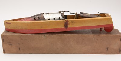 Lot 212 - A Bowman Models "Swallow" steam-powered speedboat