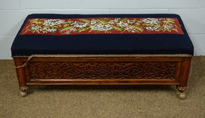 Lot 28 - Late 19th C ottoman stool.