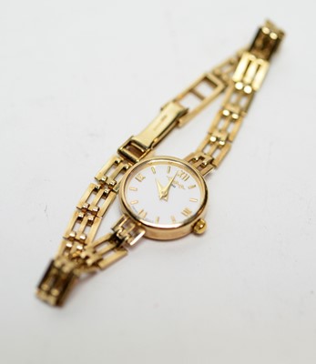 Lot 204 - A lady's 9ct gold cased wristwatch by W. H. Wilmot
