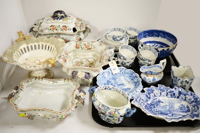 Lot 351 - A selection of Victorian and later tableware.