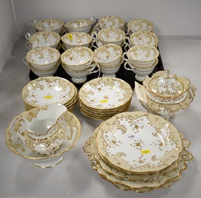 Lot 336 - Victorian part tea service.