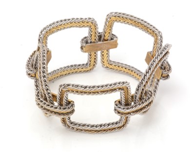 Lot 103 - A bi-coloured metal bracelet