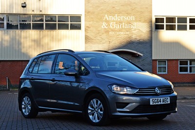 Lot 508 - A grey Volkswagen VW Golf Sportsvan car