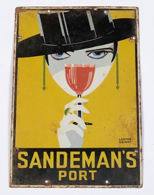 Lot 667 - Sandeman's Port enamel sign