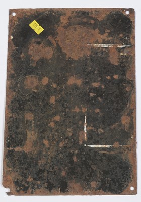 Lot 706 - A Goerz enamel advertising sign