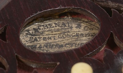 Lot 818 - Lachenal Anglo system concertina