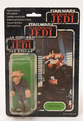Lot 231 - Star Wars Return of the Jedi Ree-Yees carded figure