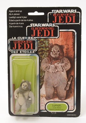 Lot 250 - Star Wars Return of the Jedi Lumat Ewok Warrior carded figure
