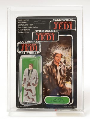 Lot 256 - Star Wars Return of the Jedi Han Solo carded figure, AFA graded