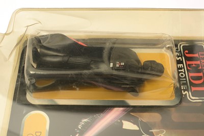Lot 261 - Star Wars Return of the Jedi Darth Vader carded figure signed by Dave Prowse