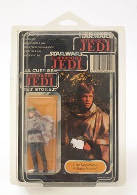 Lot 272 - Star Wars Return of the Jedi Luke Skywalker (in Battle Poncho) carded figure