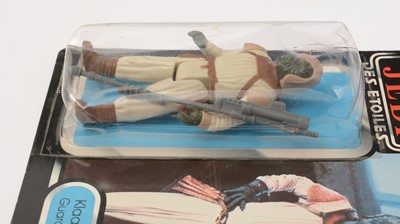 Lot 278 - Star Wars Return of the Jedi Klaatu (Skiff Guard Outfit) carded figure