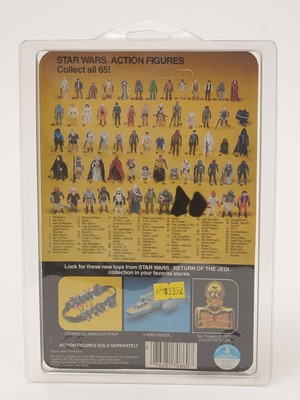 Lot 1088 - Star Wars Return of the Jedi Chewbacca carded figure, signed