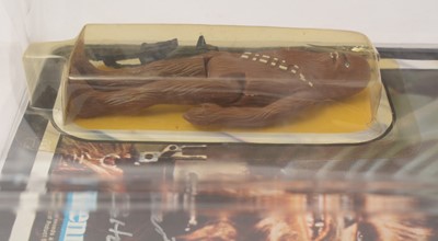 Lot 1088 - Star Wars Return of the Jedi Chewbacca carded figure, signed