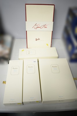 Lot 238 - Collection of five Barbie Limited Edition Dolls.