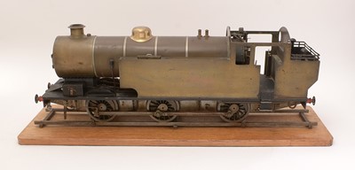 Lot 296 - A scratch-built 3 1/2in gauge locomotive and wagon