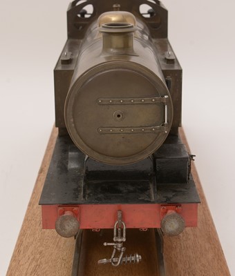 Lot 296 - A scratch-built 3 1/2in gauge locomotive and wagon