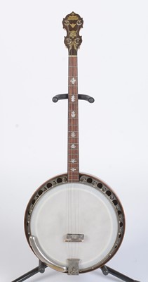 Lot 844 - Paramount Style B Tenor Banjo cased