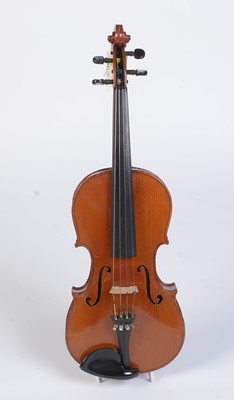 Lot 19 - Early 20th Century German violin, bow and case