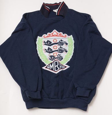 Lot 659 - England FIFA World Cup Mexico 1986 tracksuit tops and a signed football
