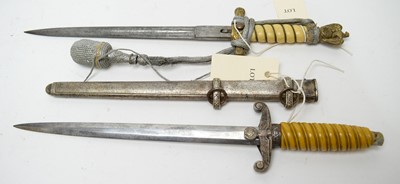 Lot 439 - Two German WWII daggers.