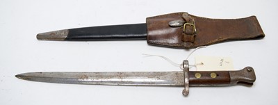 Lot 441 - British late 19th Century Lee-Mitford bayonet Mk. I