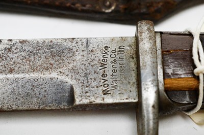 Lot 445 - A German WWI Mauser bayonet