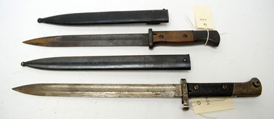 Lot 447 - Two bayonets, one Belgian the other Czech