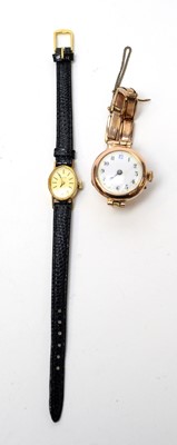 Lot 113 - Two 9ct gold cased watches