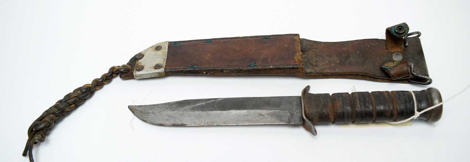 Lot 452 - A United-States Navy Ka-Bar fighting knife