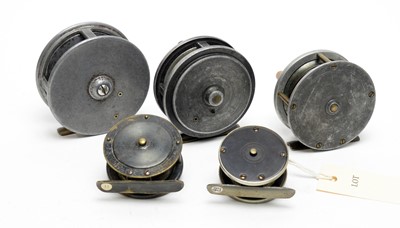 Lot 574 - Five fishing reels