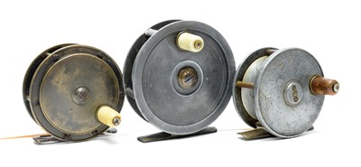 Lot 585 - Three fishing reels by Malloch