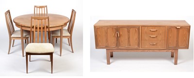 Lot 362 - G plan 'Brasilia' sideboard; a dining table and four chairs