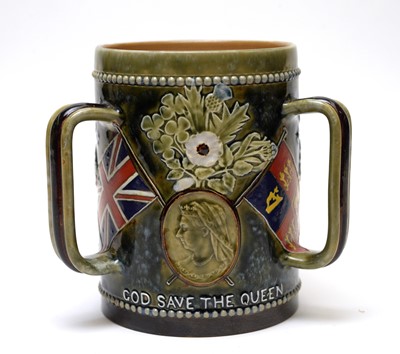 Lot 516 - Doulton Lambeth Boer War commemorative Tyg