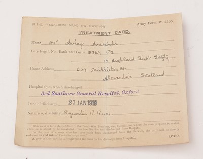 Lot 420 - Group of WWI medals and insignia