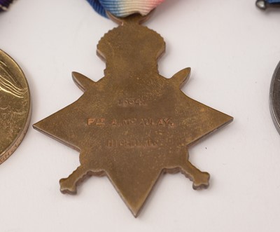 Lot 420 - Group of WWI medals and insignia