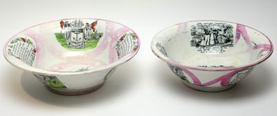 Lot 529 - C T Maling lustre basin; another.