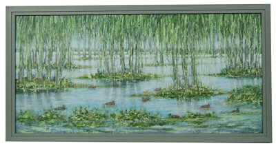 Lot 619 - T* Alderson painting in acrylics
