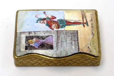 Lot 182 - An early 20th Century French erotic snuff box